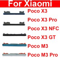 For Xiaomi Poco Pocophone M3 M3 Pro X3 NFC X3 Pro Up/Down Volume Side Button Volume Audio Control Side Key Buttons Repair Parts