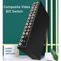 AV Switch Selector Box 2/4/8-port Composite RCA Switch splitter hub Switcher for Wii PS2 Xbox DVD STB HDTV