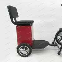 YBJ-Rear Passenger Seat for Electric Wheelchair – Double Seater with Foot Pedals, Wheelchair Not Included