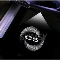 2Pcs LED Car Door Welcome Lights Logo Projector For Citroen C5 X7 II Ghost Shadow Lamp Courtesy Light Auto Decorative Accessory