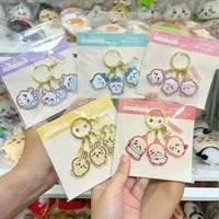 yiji Peripherals Hachiware USAGI モモンガ Momoka Three-link Acrylic Cartoon Cute Keychain Pendant Bag Pendant Gift