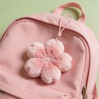 New Sakura Series Keychain Plush Soft Bag Pendant Gift DIY Keychain Pendant Backpack Decoration