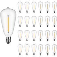 Vintage ST38 Led Replacement Light Bulbs Plastic E12 1W Equvalent 7W Incandescent Decorative Shatterproof Bulbs For String Light