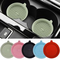 Silicone Car Coaster Anti-Slip Car Interior Car Water Cup Mat Auto Accessories Drink Holder Mat - Universal Vehicle Accessories