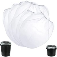 5Pcs Convenient Top Opening Paint Strainer Bags Dacron White Paint Screen Net Home Decoration Fine Mesh Filter Bag