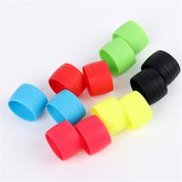 WEST BIKING 2pcs Road Bicycle Handlebar Strap Tape Fixing Silicone Ring Anti-Slip Rubber Sleeve Loop High Elastic Handlebar Tape