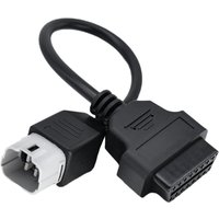 Motorcycle OBD2 Diagnostic Cable For SUZUKI 6Pin to 16Pin For GSX R1000/1000R/R125/S125/S1000, DL1000F, SV650 Connector Adapter