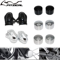 Motorcycle Rear Axle Covers Wheel Shaft Cap Side Protector Guard Front Axle Nut Cover For Harley V Rod Muscle VRSCF Night Rod