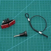 XC Trail Downhill Helmet Mount Universal Adhesive Base Anti-lost Safety Lanyard Compatible w DJI Action3/4/5/NANO Action Camera