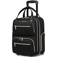 Carry On Underseat Luggage 16 Inch Lightweight Wheeled Suitcase for Women Airline Approved Travel Bag Business Overnight Trolley