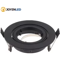 Modern Round Aluminum Lamp Holders LED Ceiling Light GU10 Spotlight MR16 Downlight Fittings Frame Fixture with Lamp Bulb