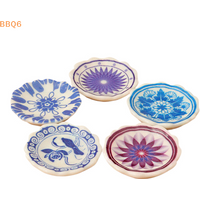5Pcs 1:12 Dollhouse Miniature Plates Simulation Kitchen Tableware Home Scene Decor Accessories