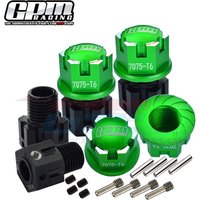 GPM Metal Widen +6.5MM 17MM Wheel Hubs Tire Nuts 8654 7758 for Traxxas 1/8 Sledge 1/10 E-Revo 2.0 MAXX WideMaxx 89086-4 RC Car