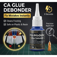 Premium CA Glue Debonder for Miniatures, Models, Gundam & Resin. Fast Acting Adhesive Remover with Precision Tip for Hobby Craft