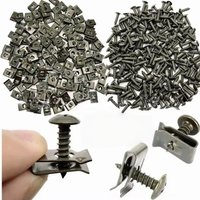 20/50pcs Car Fastener Clip U-Type Metal Screw Clip Tools Engine Undertray Splash Shield Guard Bumper Screw Car Accessories