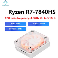 Genmachin AMD 7840HS 7735HS 7735U R9 6900HX Mini Pc Windows 11 Ryzen DDR5 4800Mhz M.2 WIFI6 BT5.2 Pc Game Diy Gaming Computer