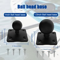 Aventik 1.5In or 1In Track Ball T-Bolt Mount Track Ball with 1/4In 20 X 1 T-Bolt Attachment for Kayaks and Boats