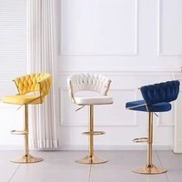 Moderner, schlichter Barhocker, drehbarer Kassenstuhl, höhenverstellbarer Empfangsstuhl, anhebbarer Barhocker, Bartisch-Hocker