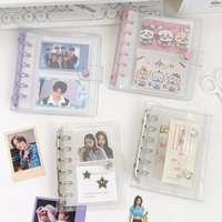 Wide A7 Loose Leaf DIY Document Bag Binder PVC Storage Photocards Collect Book Diary Agenda Planner DIY Cover Album