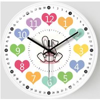 Silent Wall Clock For Student,Teaching Clock For Classrooms,Non Ticking Learning Clock,Wall Decor,Educational Tool