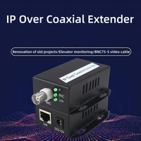 IP Over Coax Kit - Ethernet over Coaxial Extender Set 500m 10/100Mbps BNC to RJ45 Plug & Play 2-Pack