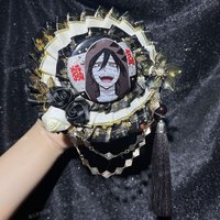 Luxury Exquisite Character Goods Badge Rosette Base Tray Ribbon Bow Ita Bag Accessory Decoration Tassel Lolita Badge Holder