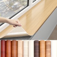 Luxurious thickened window stickers self-adhesive waterproof protect windowsill imitation wood grain wallpaper room decoration