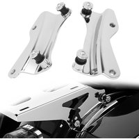 Motorcycle 4 Point Docking Hardware Kit Chrome Tour Pack Backrest For Harley Touring Road King Road Glide Street Glide 2014-2022