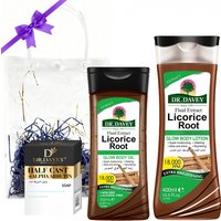 DR.DAVEY Licorice Skin Care3SetLicorice Body Lotion+Body Oil+Arbutin soapFour Seasons Skin Care Set Gift Hydrating Moisturizing