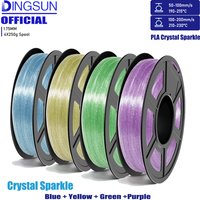 Translucent PLA Filament 1.75mm, Crystal PLA , Spool 250g/500g/1KG, Dimensional Accuracy +/- 0.02 mm, Fits Most FDM 3D Printers
