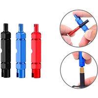 3-in-1 Bike Multifunctional Valve Core Remover Tool Wrench Spanner For Bicycle Schrader and Presta Valve Extender