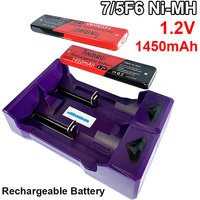 1.2V NI-MH Gum Stick Battery Rechargeable Battery 1450mAh NI-MH 7/5 F6 for Walkman Portable CD MD Player NI-MH Charger