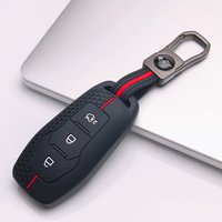New 3 Buttons Silicone Car Remote Key Case Cover For Ford Figo 2017 Mondeo 5 Ecosport Puma 2020 Fiesta Mk8 Everest Ranger