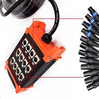 12 Channel 3 Pin XLR Snake Cable with Male connector to XLR female socket Audio Cord snake cable