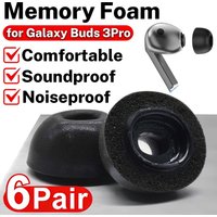 3-6Pairs Memory Foam Eartips for Samsung Galaxy Buds 3 Pro Eartip Soft Earplugs Anti-Slip Earbuds Ear Tips For Buds3 Pro Cover