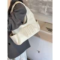 Fashionable Large Capacity Lychee Pattern Women's Shoulder Bag Simple Stylish Tote Bag Trendy Single Strap Bag ZATZ Brand