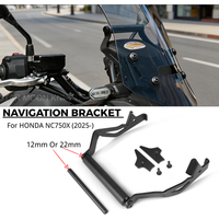 Navigation Bracket For Honda NC750X 2025 2026 Motorcycle GPS Mount Smartphone Holder 12mm or 22mm Bar Clamp Windshield UpperStay