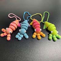 3D Printing Octopus Keychain Pendant Simulated Animals Octopus Figurines Toys Home Office Desk Crafts Ornament Birthdays Gift