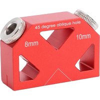 45 Degree Inclined Hole Locator Hole Screw Jig Positioner Dowel Drill Joiner for Woodworking Hole Screw Jig