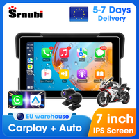 Przenośny 7-calowy wodoodporny ekran GPS do nawigacji motocyklowej IPX7 DVR Android Auto Carplay do kamer motocyklowych Rejestrator wideo Monitor BT