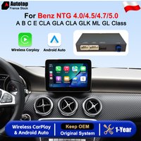 Bezprzewodowy moduł interfejsu CarPlay Android Auto dla Benz A B C E CLA CLS GLA GLK ML GL Class W207 W212 W204 X204 C117 W218 NTG4.0 NTG4.5/4.7 NTG5.0 z adapterem Carplay Bluetooth Airplay Mirror