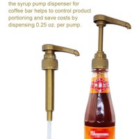 1-10PCS Fruit Syrup Pressure Head Coffee 750ML Dispenser Syrup Pump Black Liquid Dispenser For 10Ml Juice Bottle Dispenser Pump