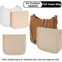 Multi-Pocket Bag Organizer for Evelyne 16/29/33 Inner Bag Storage Bag Felt Handbag Insert Bag Purse Liner Bag