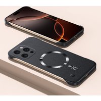 For Magsafe Ultra Thin Frameless Sandstone Case For iPhone 17 Air 16 16E 15 14 13 12 11 Pro X XR XS Max Plus Mini Hard PC Cover