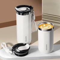 350/500ml Vacuum Insulated Coffee Mug, Double-wall Stainless Steel Travel Tumbler, Office Portable Cold Coffee Cup Gift Cup
