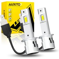 AUXITO 2Pcs 20000LM H1 LED Light Bulb Headlight High Power With Fan Canbus No Error H1 High Beam 6500K White CSP 12V Car Lamp