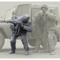 1/35 Russian Internal Troops - Commander, Resin Model figure Soldier, Military themes, Unassembled and unpainted kit