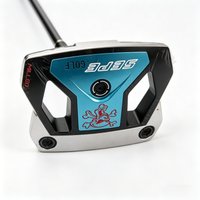 1pc NineElenev N Skull Zero Torque Golf Putter, Trendy Putter, Unisex, with Black Steel Shaft, 32/33/34/35/36 Inches, Auto-Balan