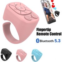 Remote Control Bluetooth Page Turning Ring Roller Both Camera Remote Control Function Compatible with iPhone iPad Android Phones