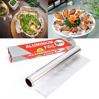 5M/10M/20M Aluminium Catering Tin Foil Disposable BBQ Accessories Barbecue Tin Foil Roll Thickened Heat Safe